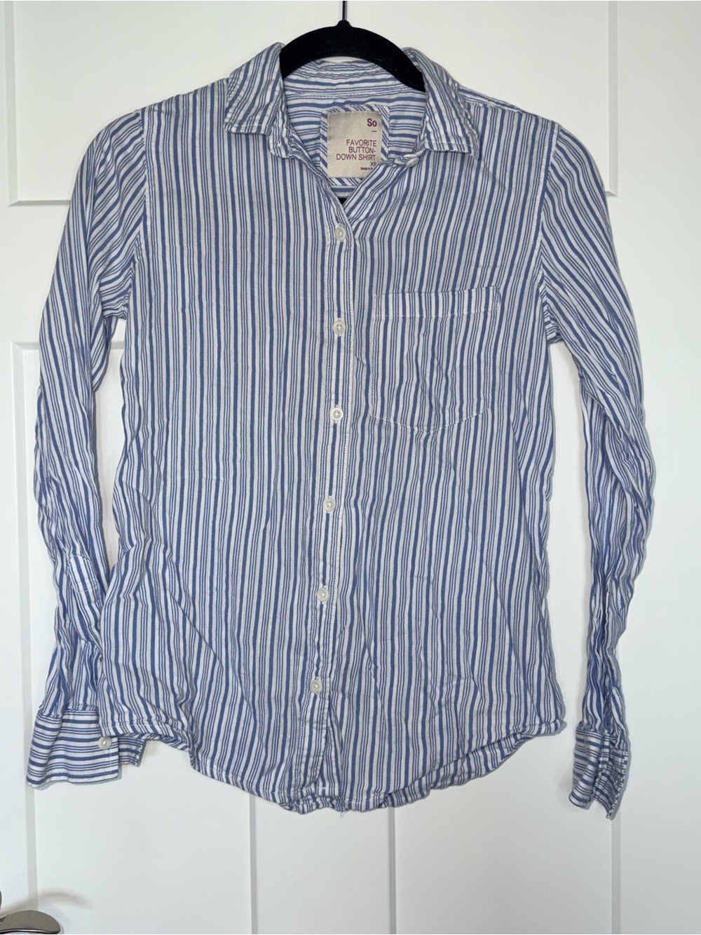 SO Favorite Button Down Shirt - Blue and White Stripe